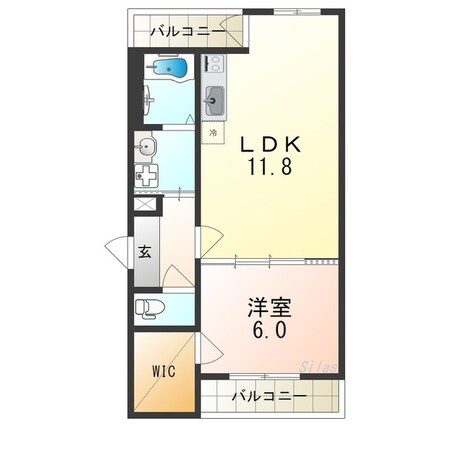 浅香山駅 徒歩5分 1階の物件間取画像